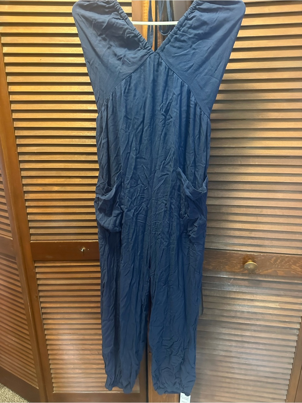 CUPSHE Navy Blue Halter Jumpsuit – Size Small – NWT - Picture 2 of 7